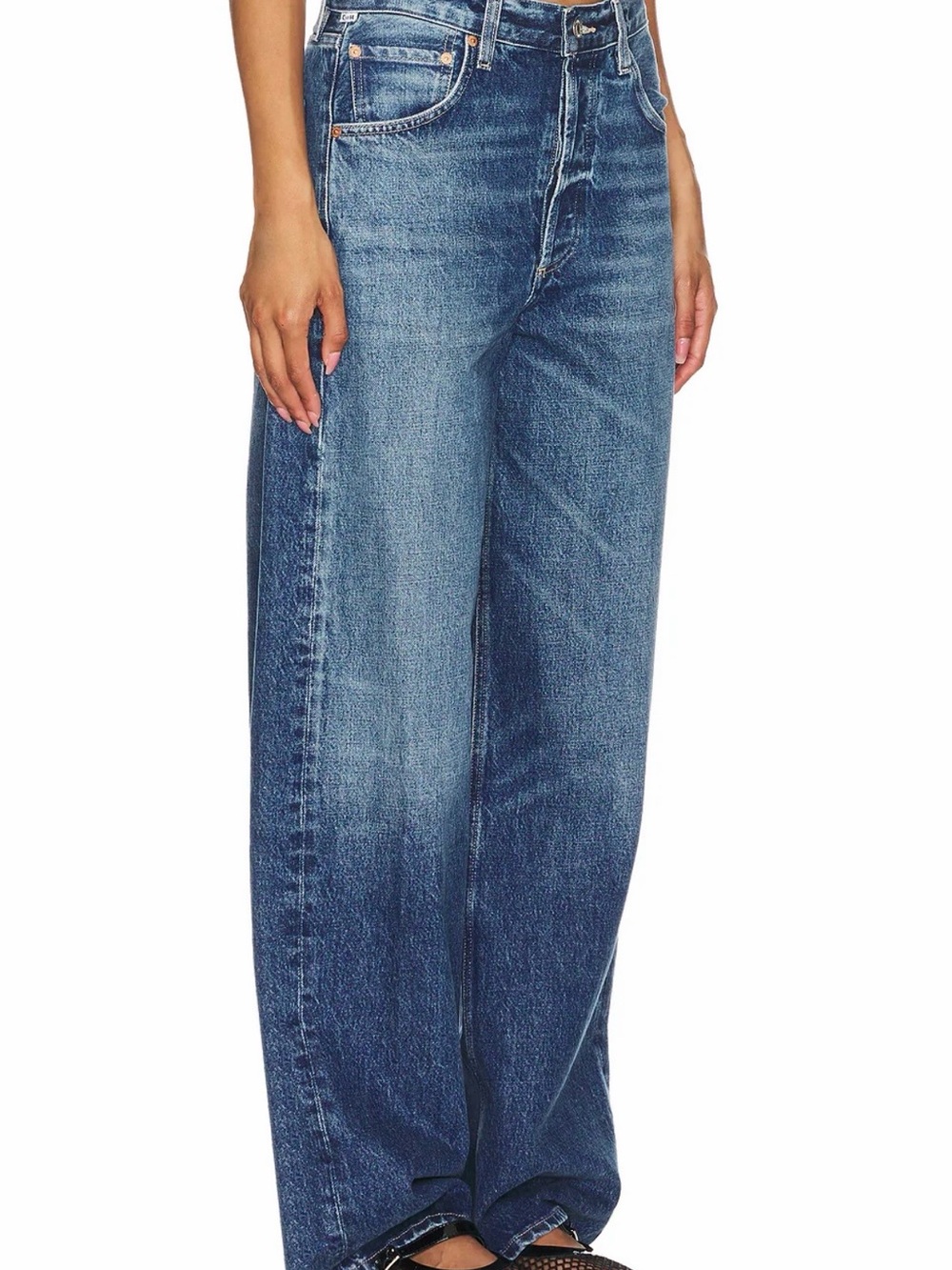 Citizens of Humanity Ayla Women's Jeans in Medium Blue - Picture 4 of 10